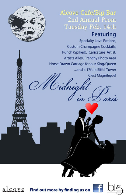 Midnight in Paris flyer