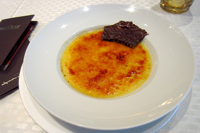 Crème brûlée at The Dalmore tasting
