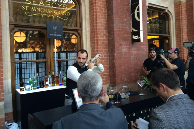 Charles Joly presents his Tale of Two Martinis at St Pancras Station in London