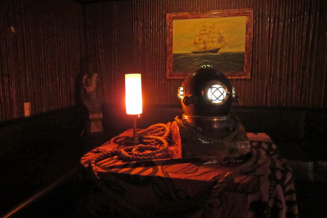 Diving helmet at The Coconut Club