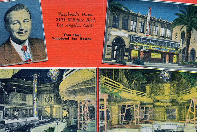 Vagabond’s House postcard, ca. 1960