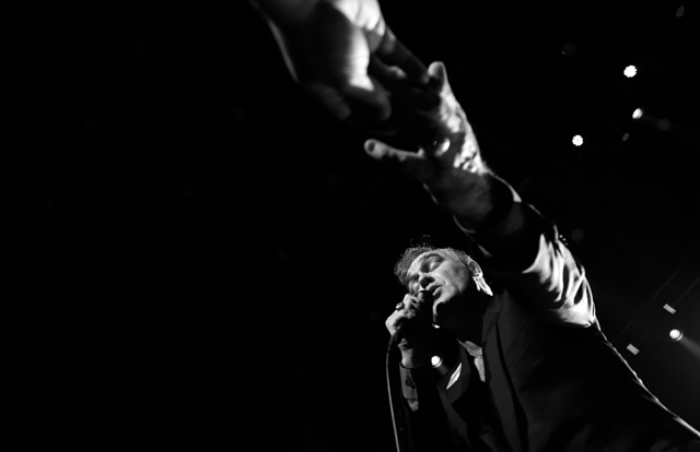 Morrissey at the Los Angeles Sports Arena on May 10, 2014.
