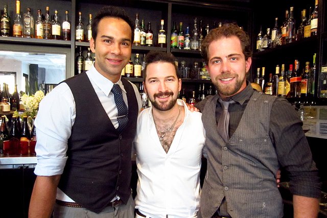 Julian Cox, Sam Ross and Joel Black reunited at Comme Ça in April 2012