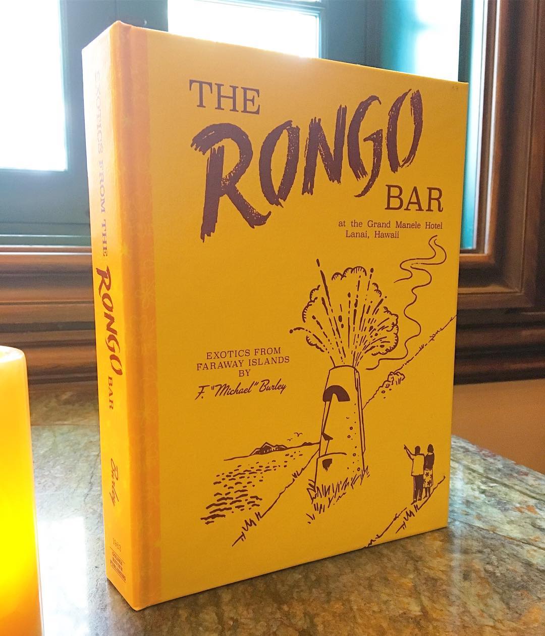 "The Rongo Bar" menu at Club 33 by Wexler of California