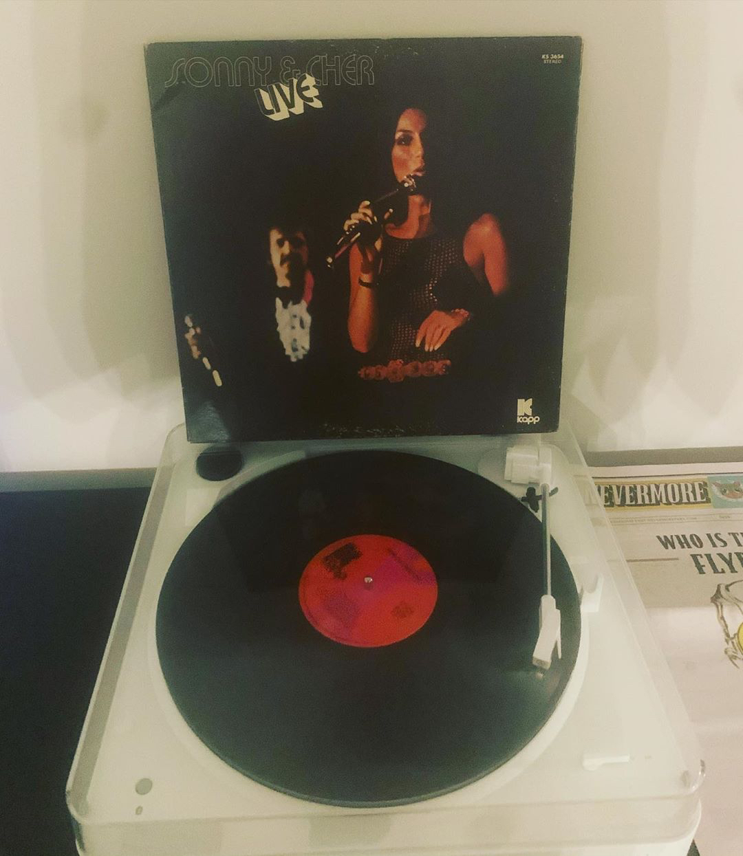"Sonny & Cher Live" vinyl LP