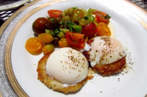 Salt Cod Brandade Benedict