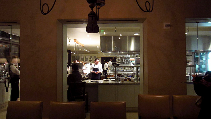 Scarpetta kitchen viewed from the Chef's Table