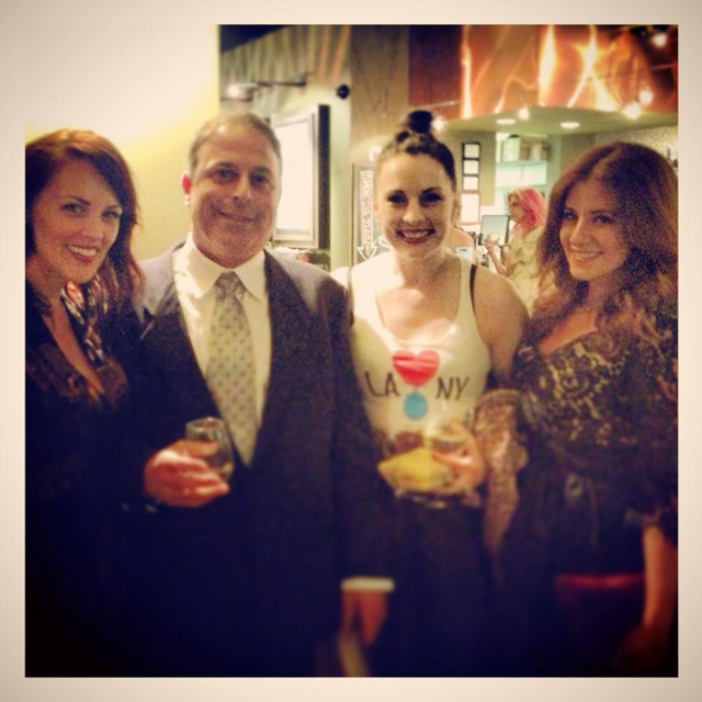 Carpi and LA bartenders at "Hey Bartender" premiere