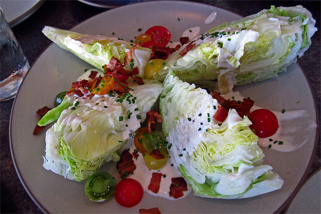 Iceberg wedge salad at Son of a Gun