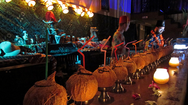 Coconut cocktails at The Coconut Club