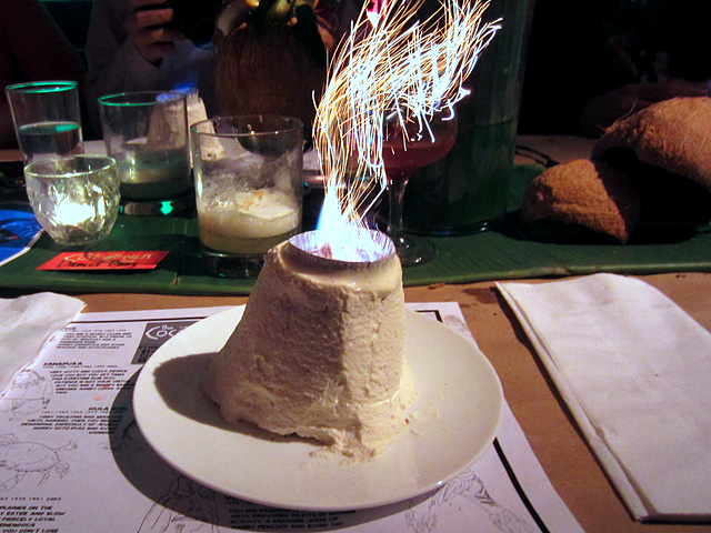 VOLCANO Cake at The Coconut Club