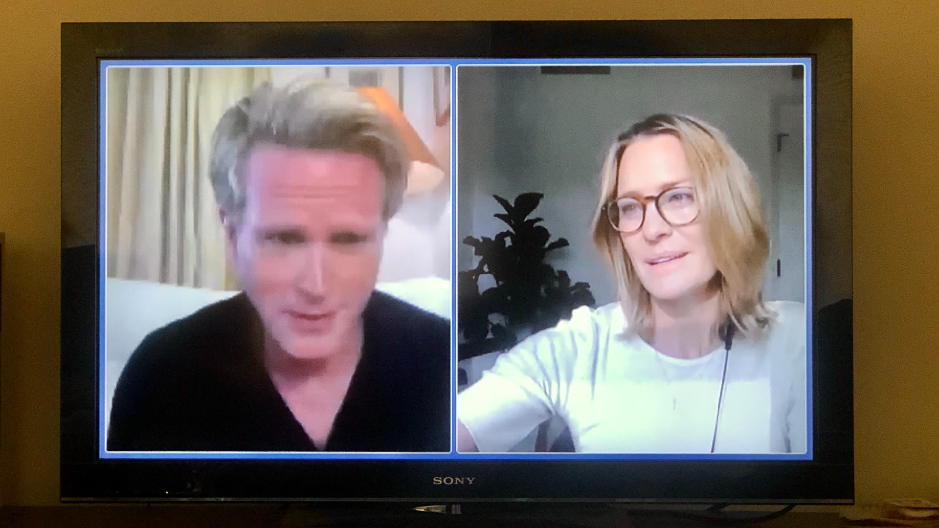Cary Elwes and Robin Wright in "The Princess Bride" Reunion